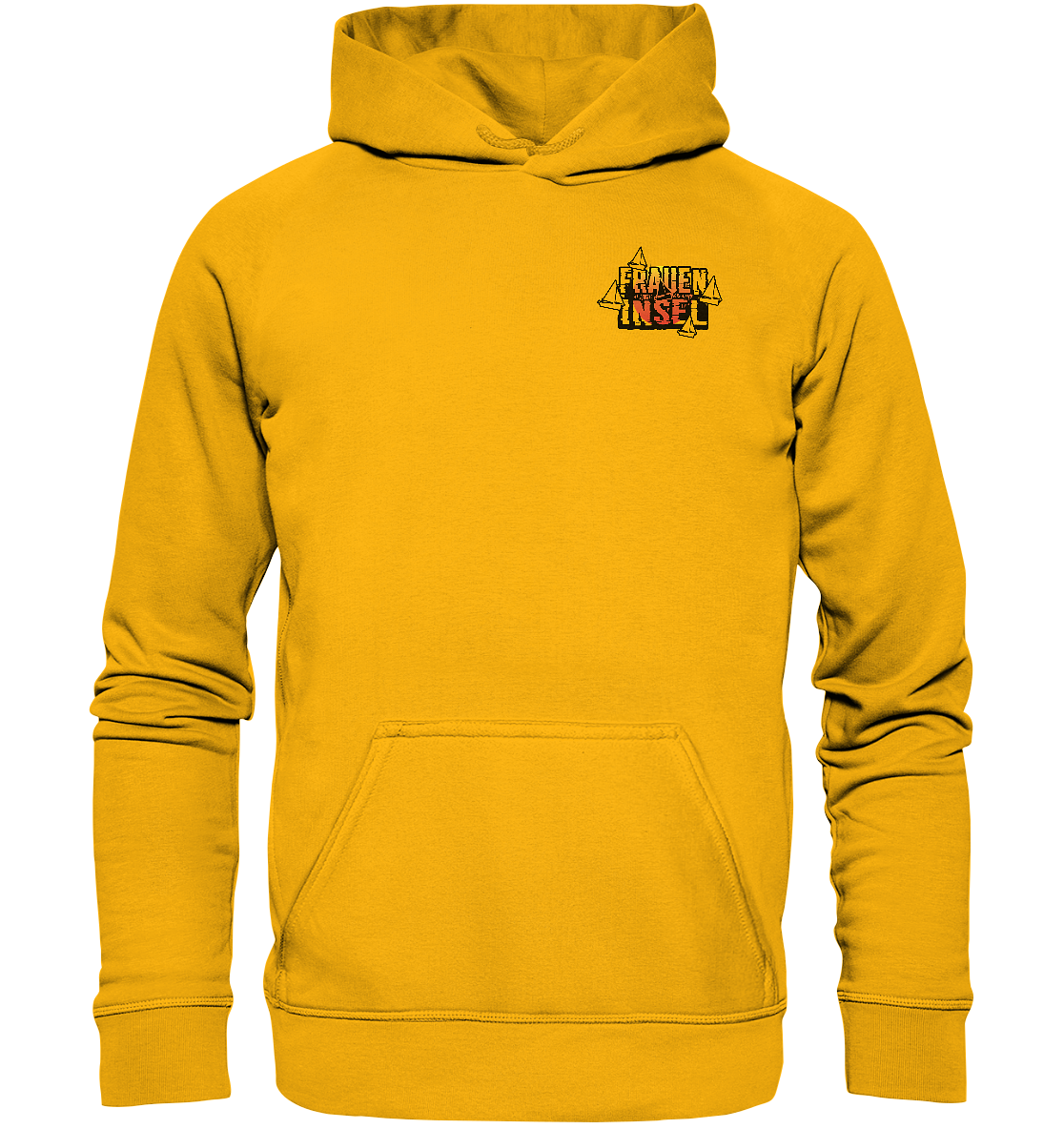 Fraueninsel Chiemsee | Organic Hoodie Front- & Rückendruck