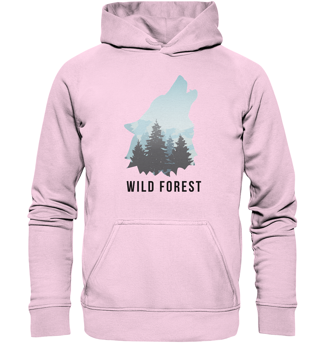 Wild Forest Wolf | Organic Hoodie