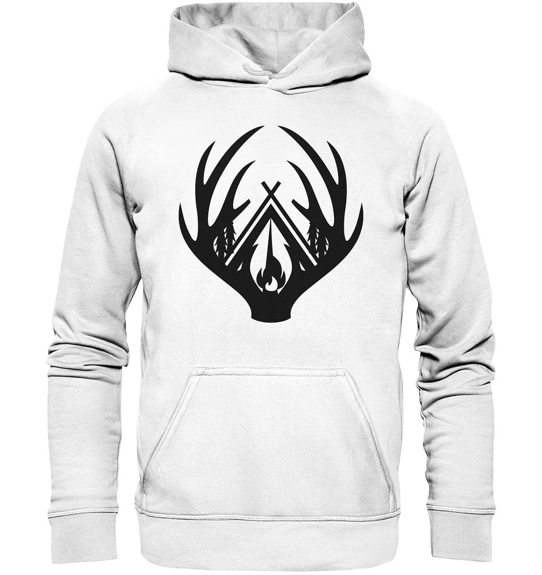 Camping Hirschgeweih | Premium Hoodie
