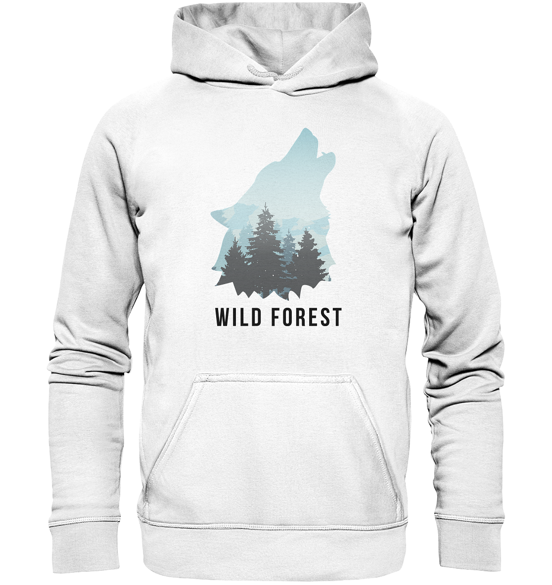 Wild Forest Wolf | Organic Hoodie