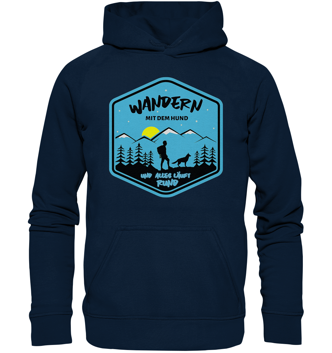 Wandern mit Hund | Organic Hoodie 3XL-5XL