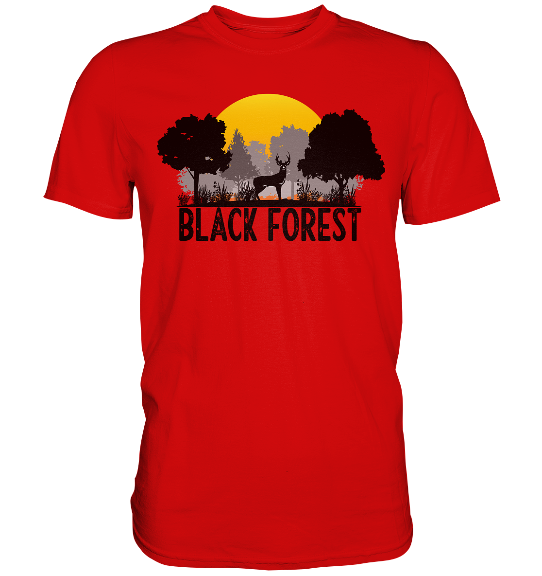 Black Forest Sonnenuntergang | Organic T-Shirt