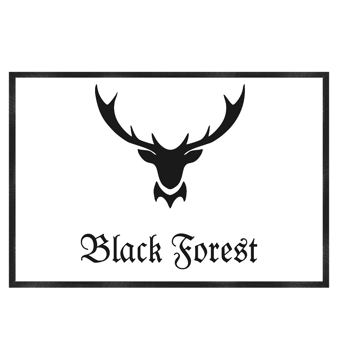 Black Forest Hirschgeweih | Fußmatte 60x40cm