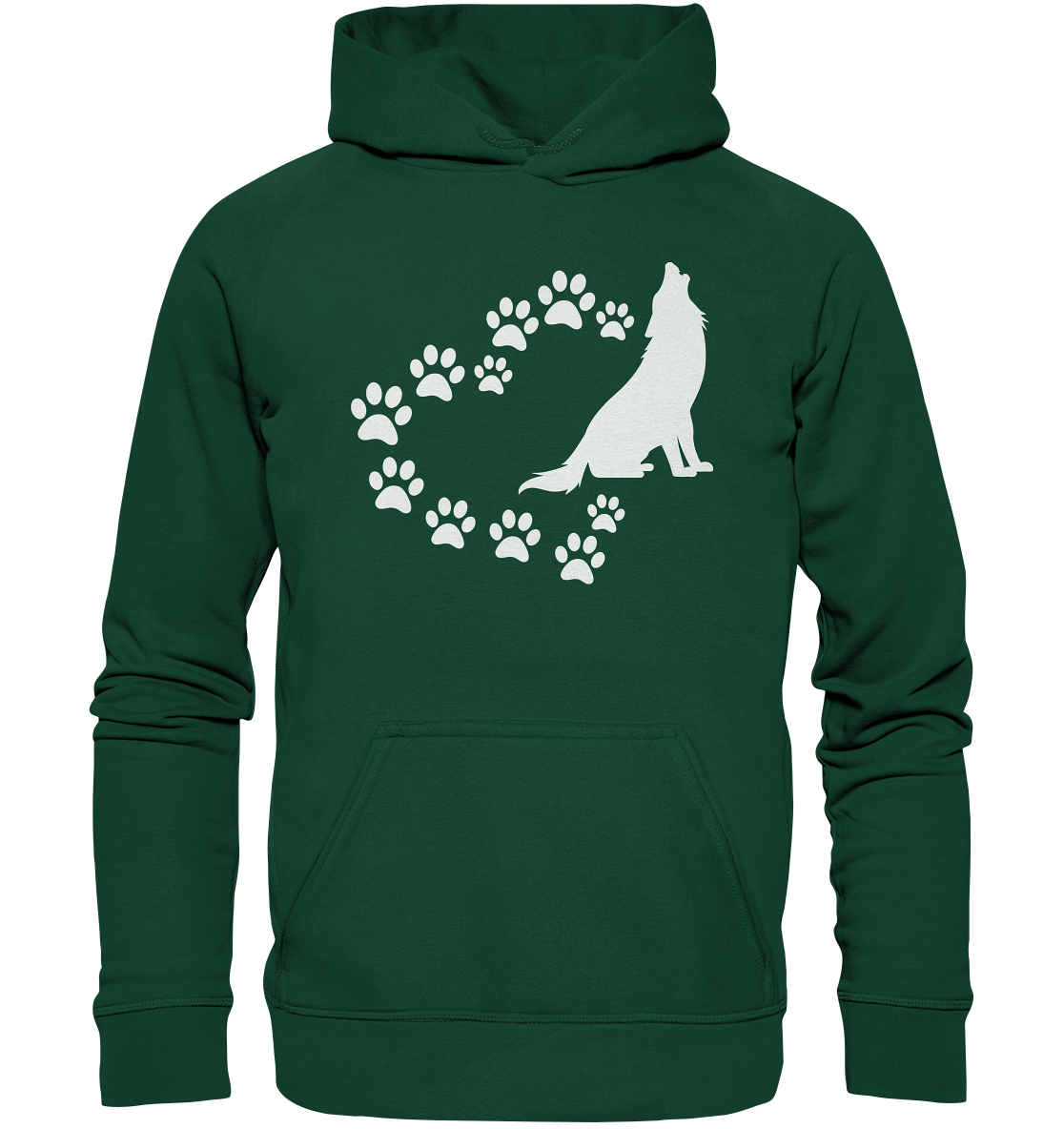 Pfotenherz mit Wolf | Kinder Hoodie