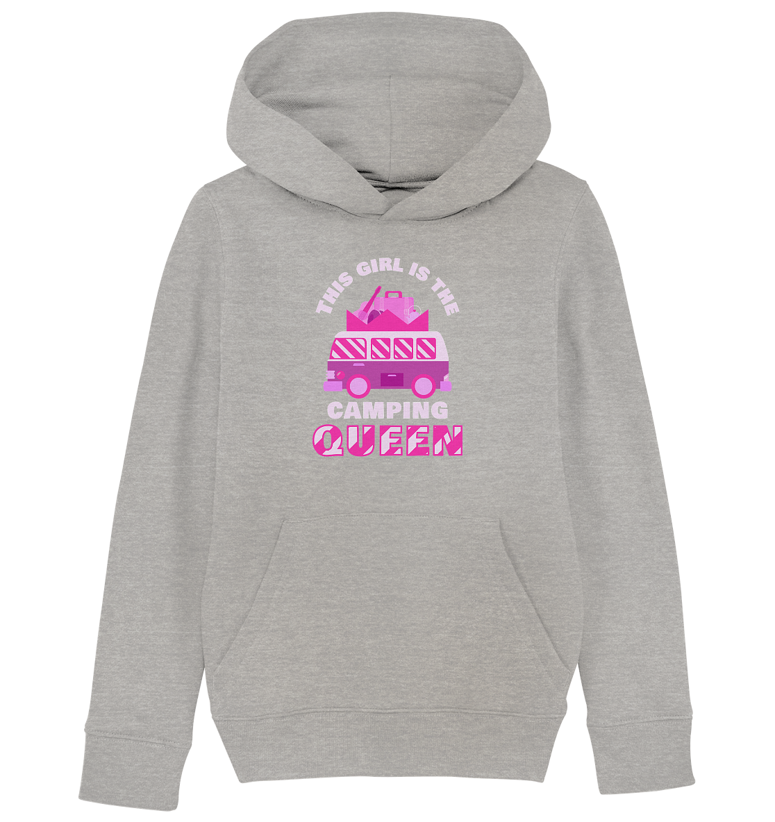 This Girl Is The Camping Queen | Organic Kinderhoodie
