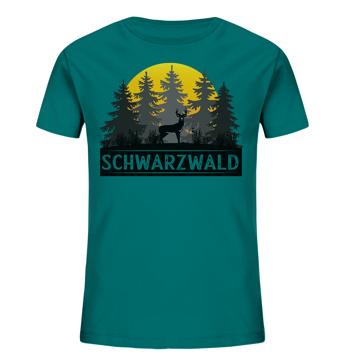 Schwarzwald Sonnenuntergang | Organic Kinder T-Shirt