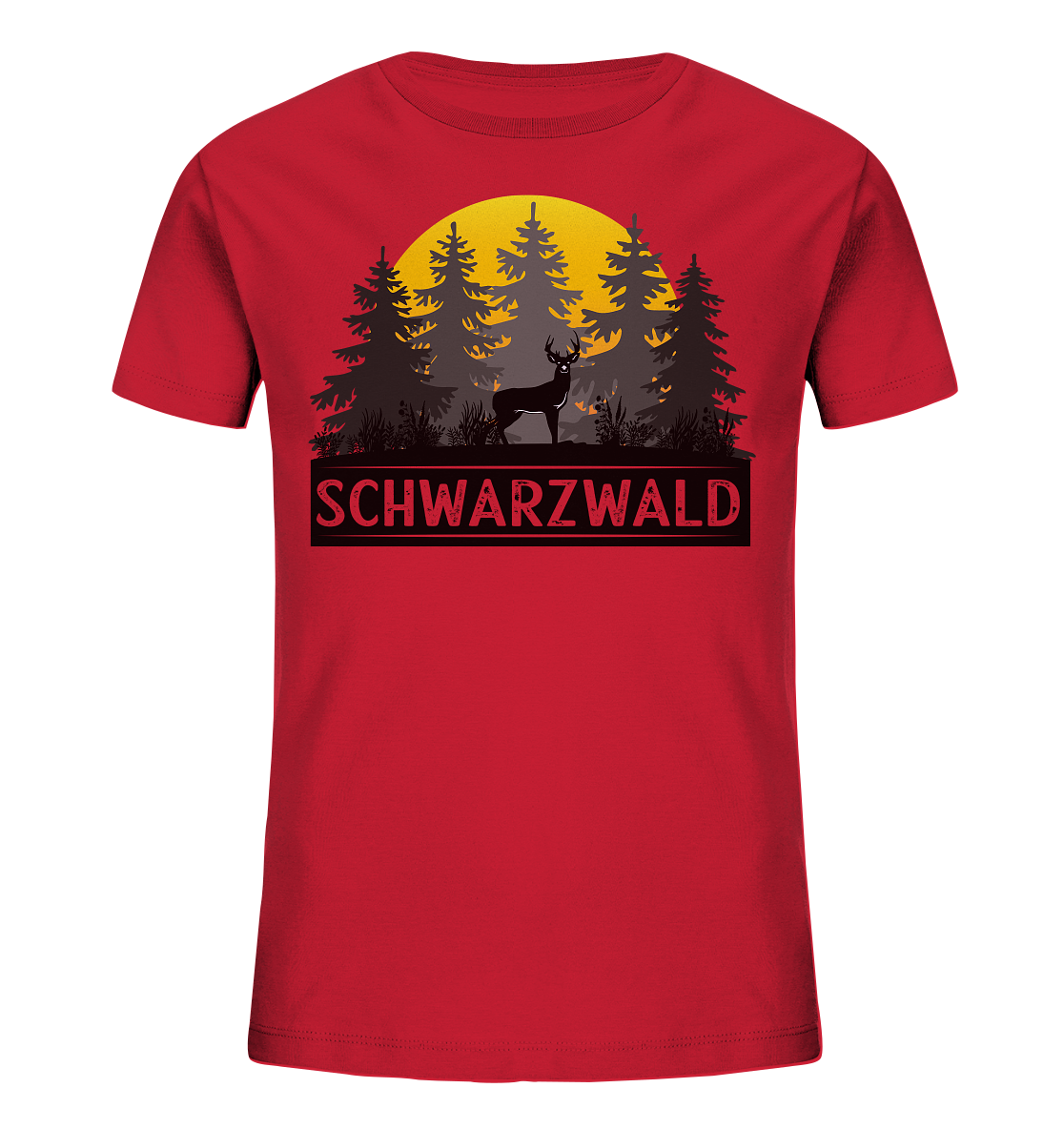 Schwarzwald Sonnenuntergang | Organic Kinder T-Shirt