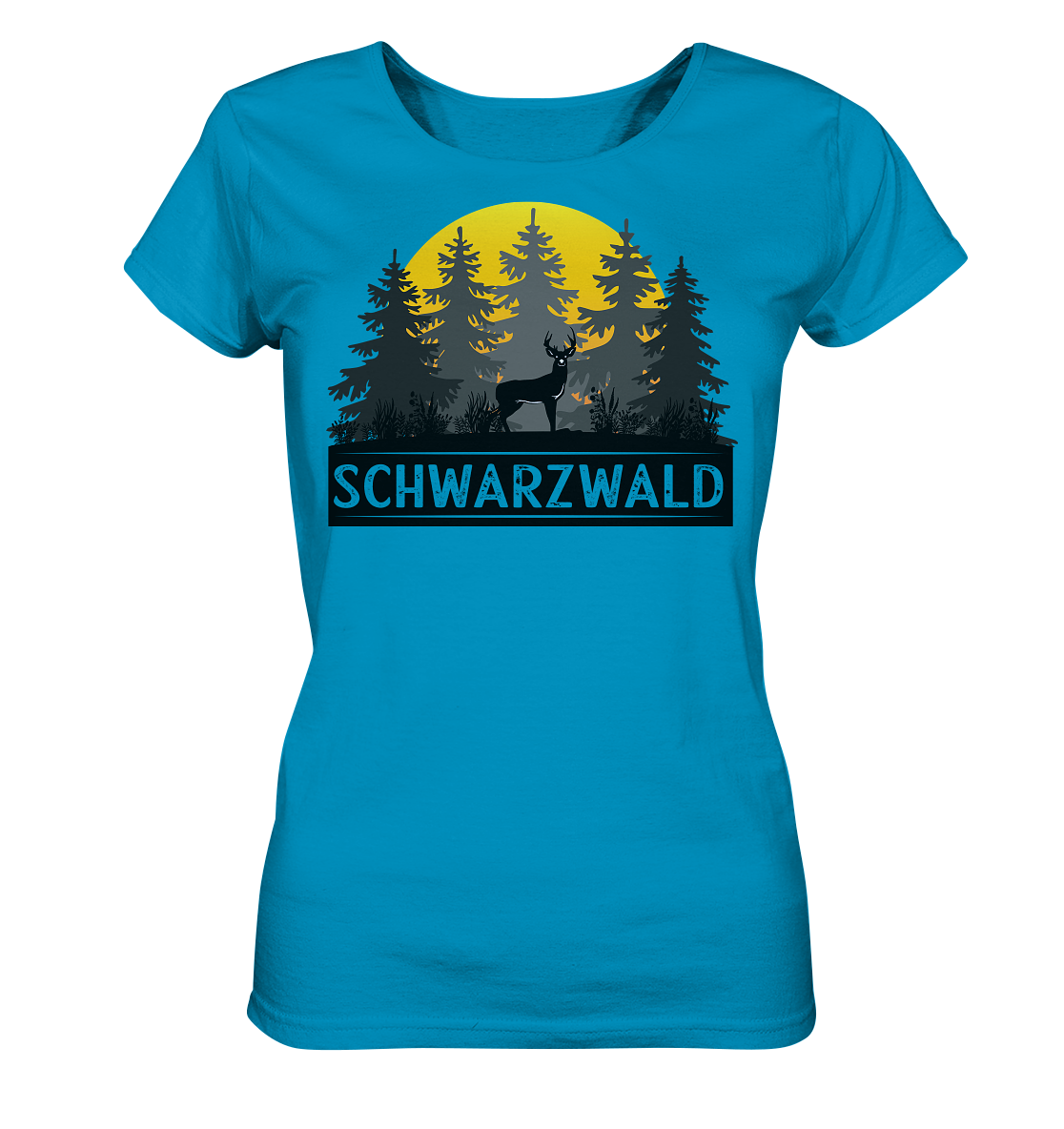 Schwarzwald Sonnenuntergang | Bio Damen T-Shirt Organic