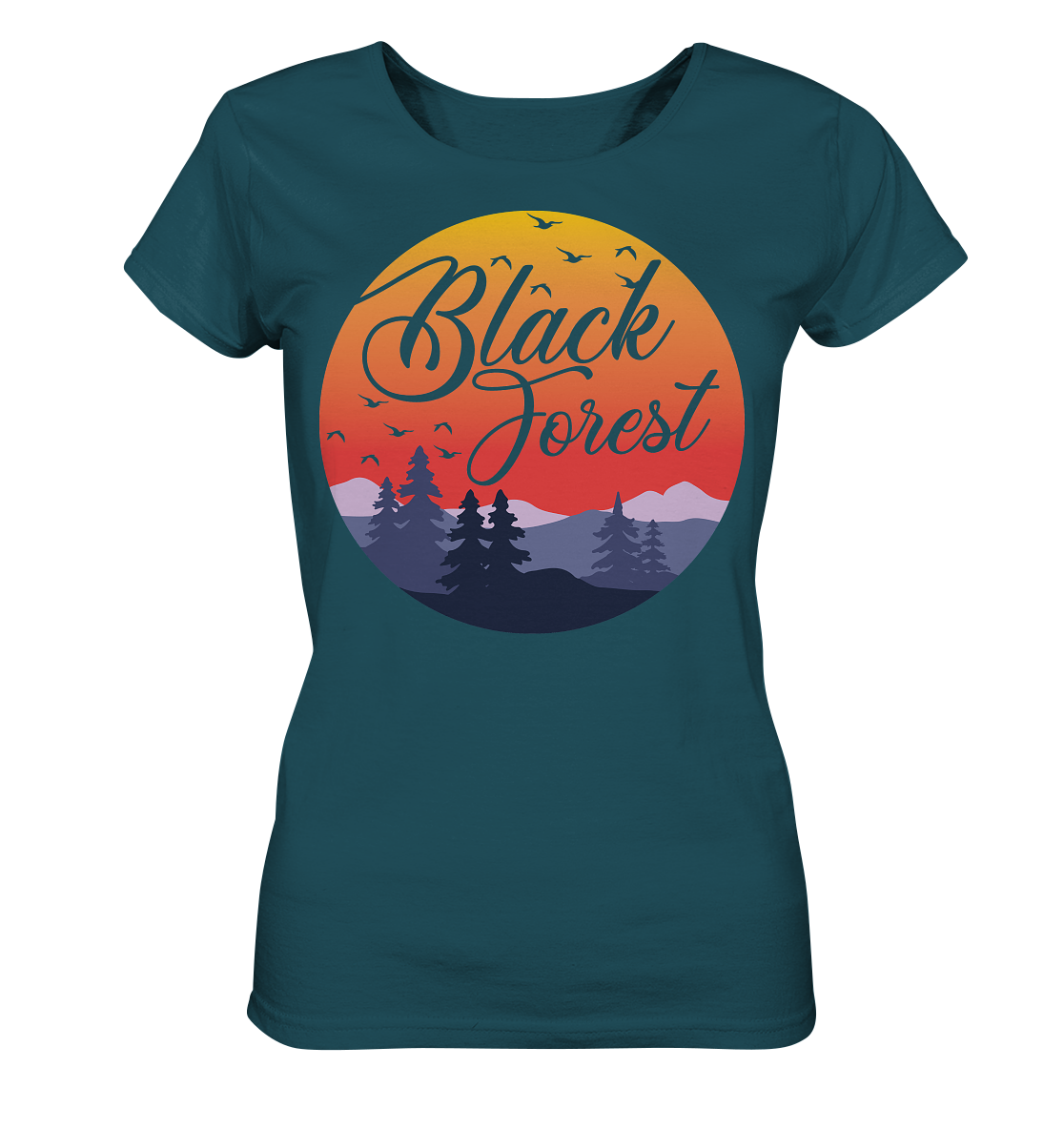 Black Forest Sunset | Organic Damen T-Shirt