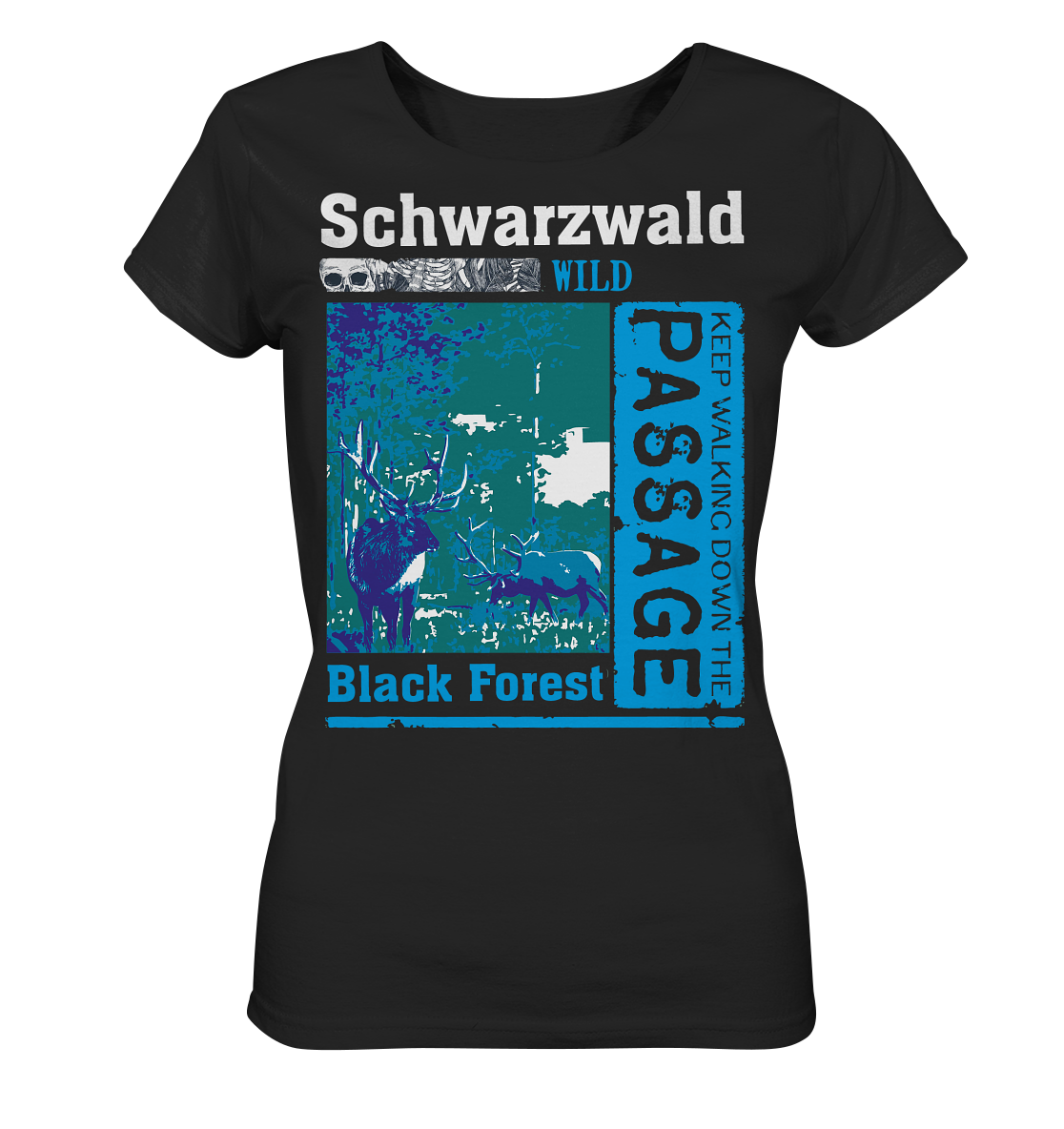 Schwarzwald Wild Passage | Damen Bio T-Shirt Organic