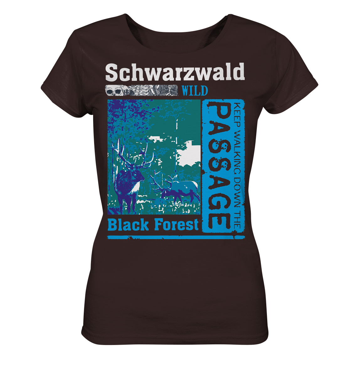 Schwarzwald Wild Passage | Damen Bio T-Shirt Organic
