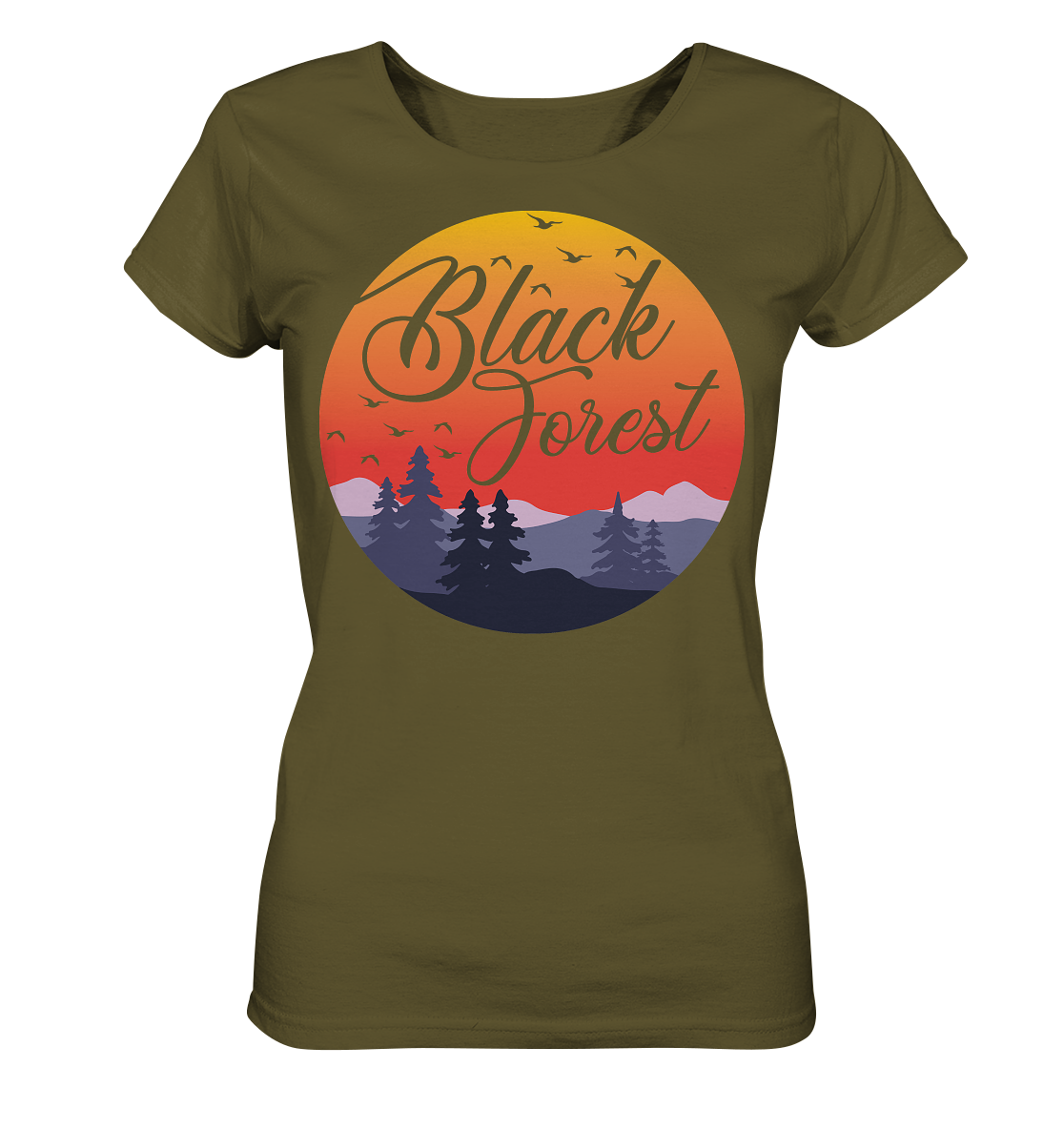 Black Forest Sunset | Organic Damen T-Shirt