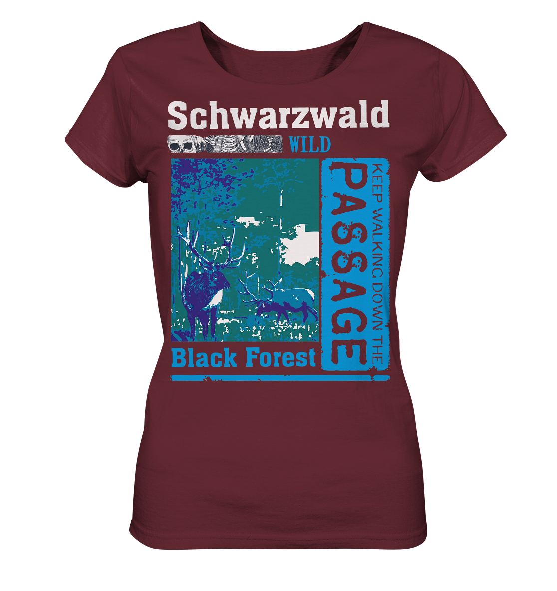 Schwarzwald Wild Passage | Damen Bio T-Shirt Organic