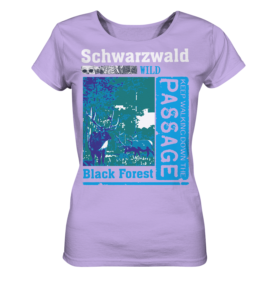 Schwarzwald Wild Passage | Damen Bio T-Shirt Organic