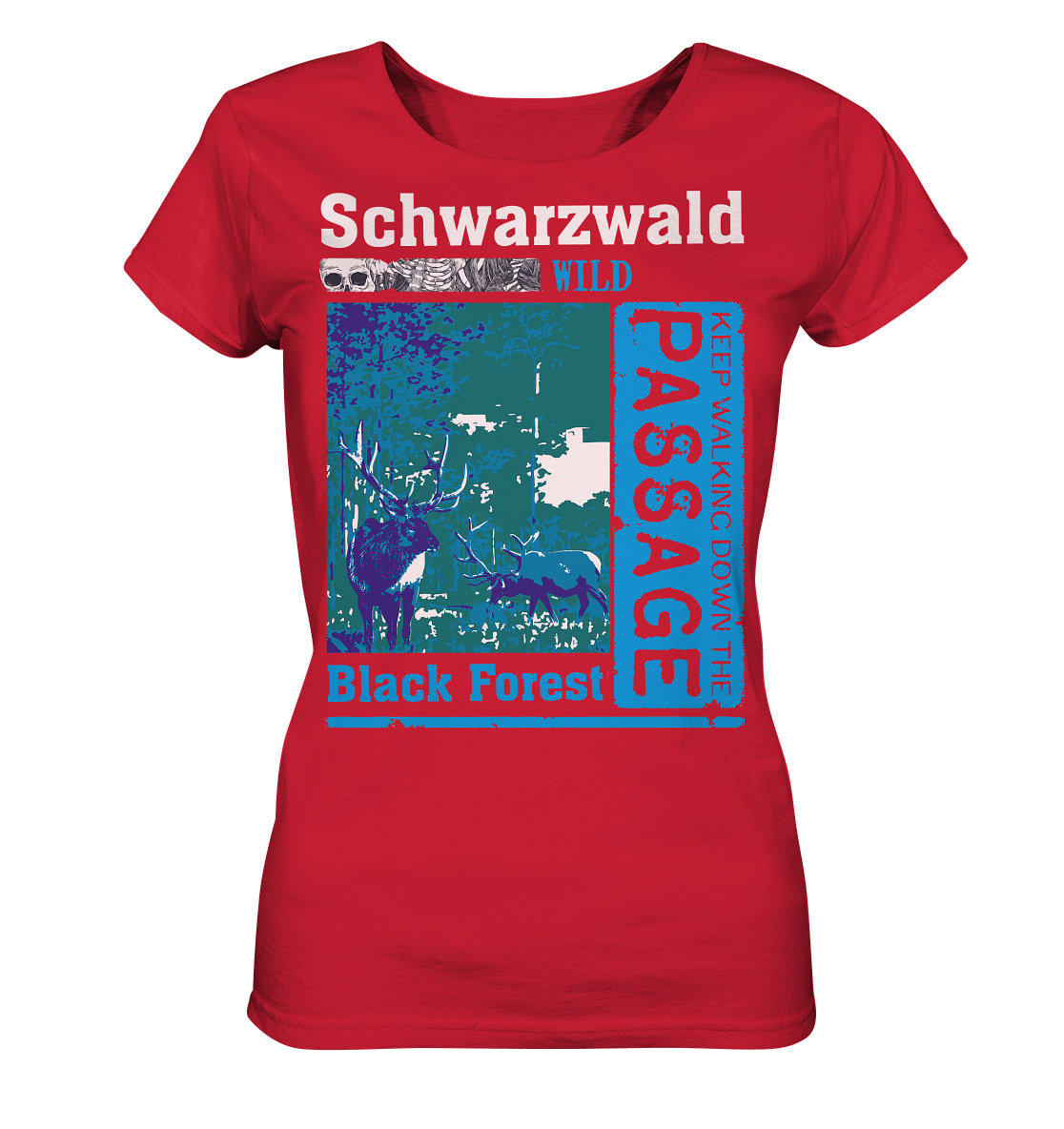 Schwarzwald Wild Passage | Damen Bio T-Shirt Organic