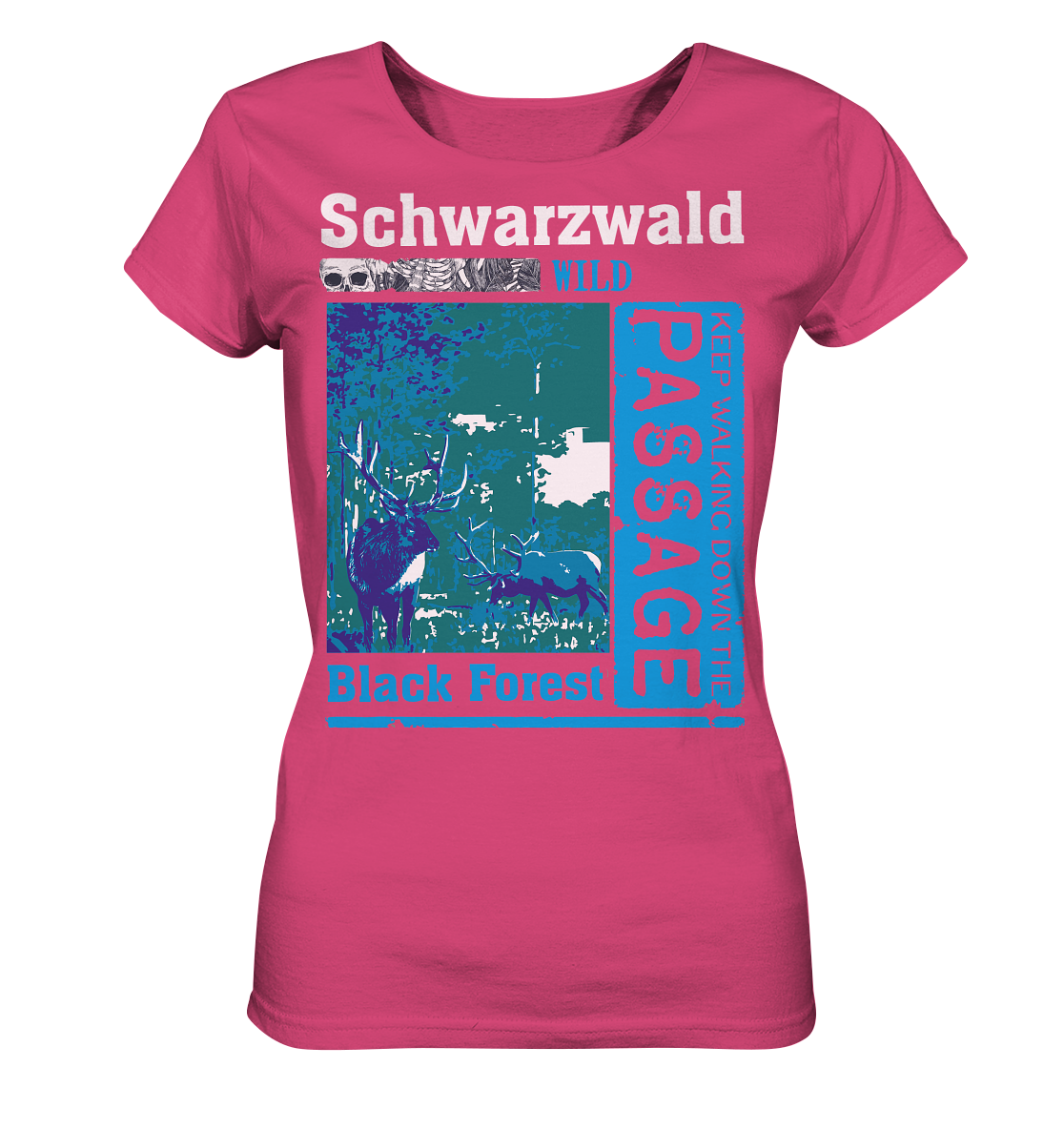 Schwarzwald Wild Passage | Damen Bio T-Shirt Organic