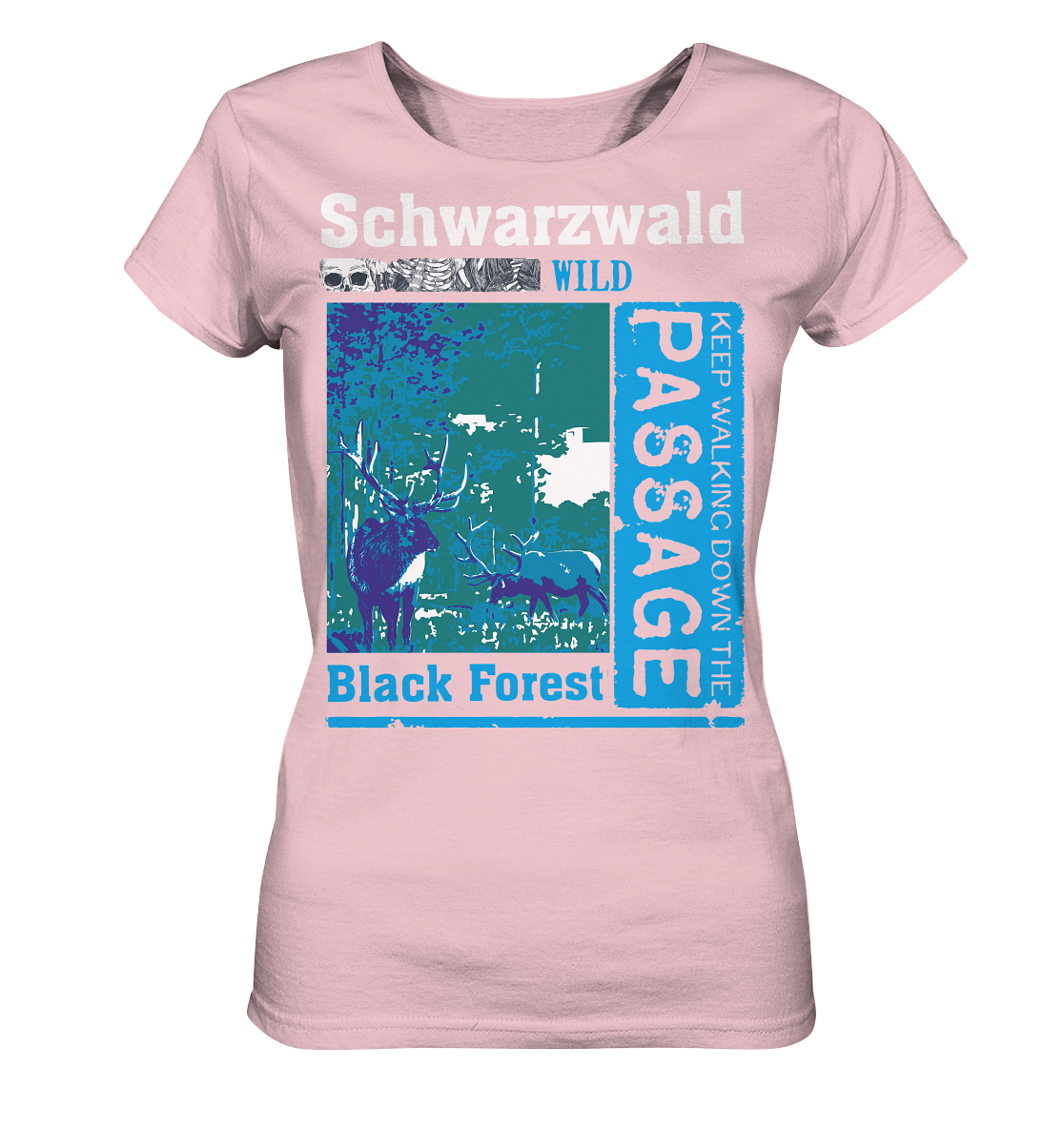 Schwarzwald Wild Passage | Damen Bio T-Shirt Organic