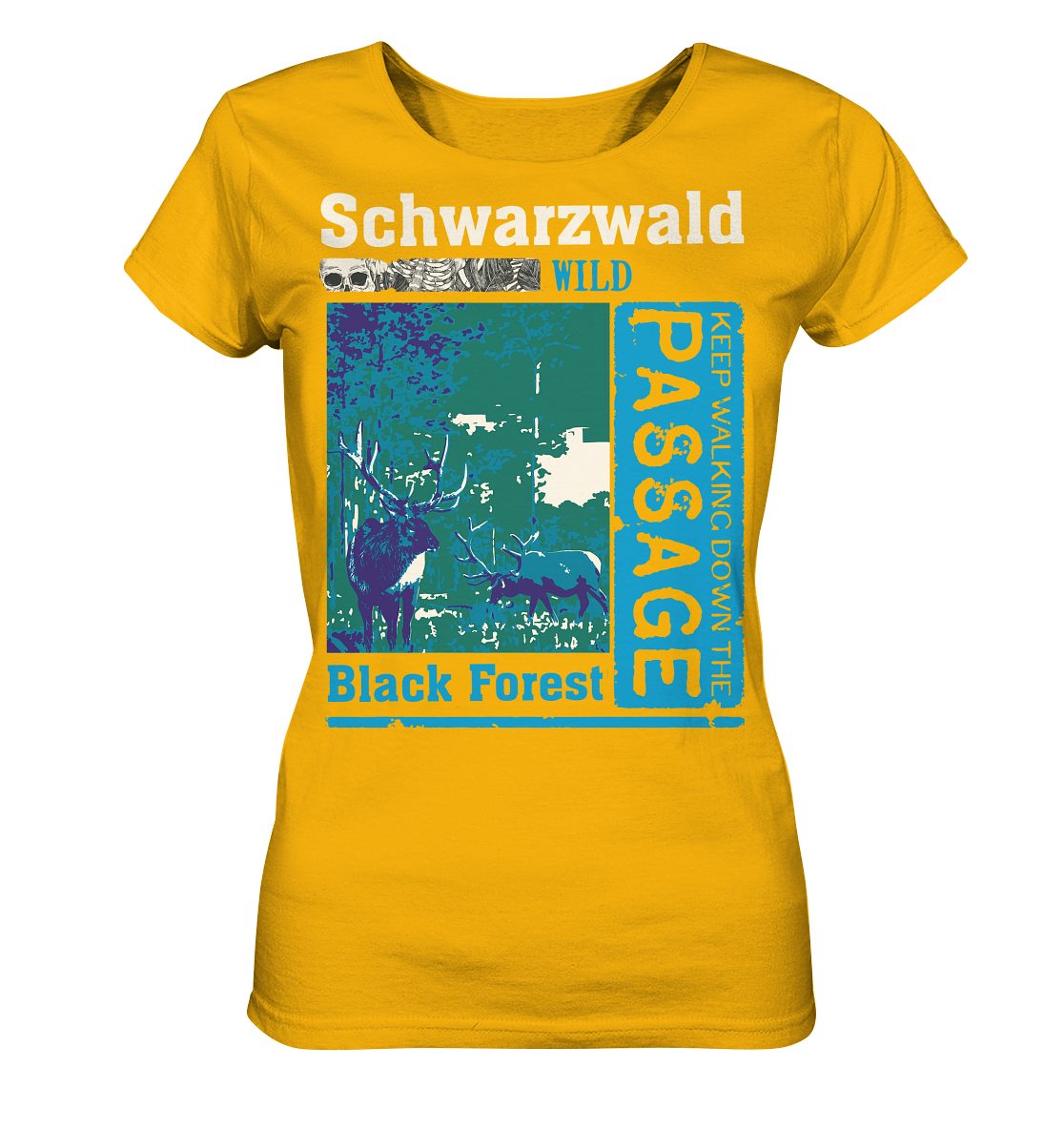Schwarzwald Wild Passage | Damen Bio T-Shirt Organic
