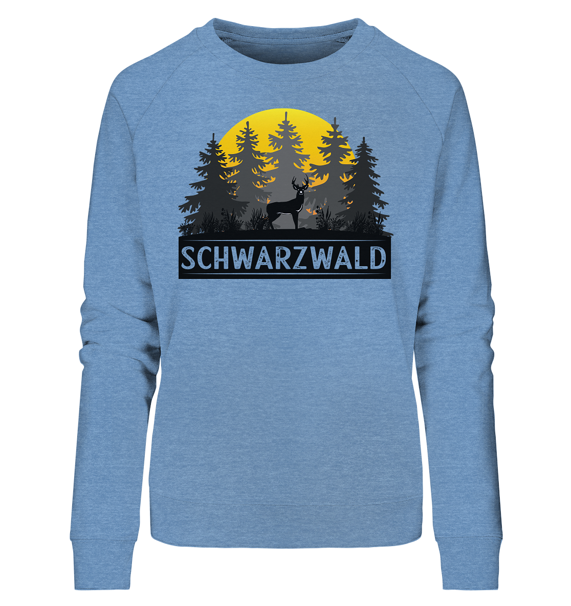 Schwarzwald Sonnenuntergang | Bio Damen Sweatshirt Organic