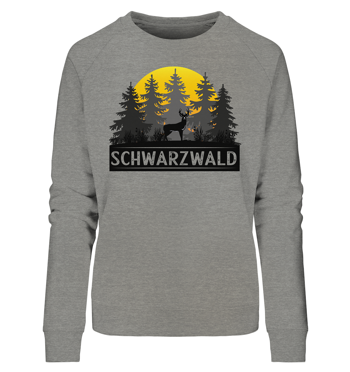 Schwarzwald Sonnenuntergang | Bio Damen Sweatshirt Organic