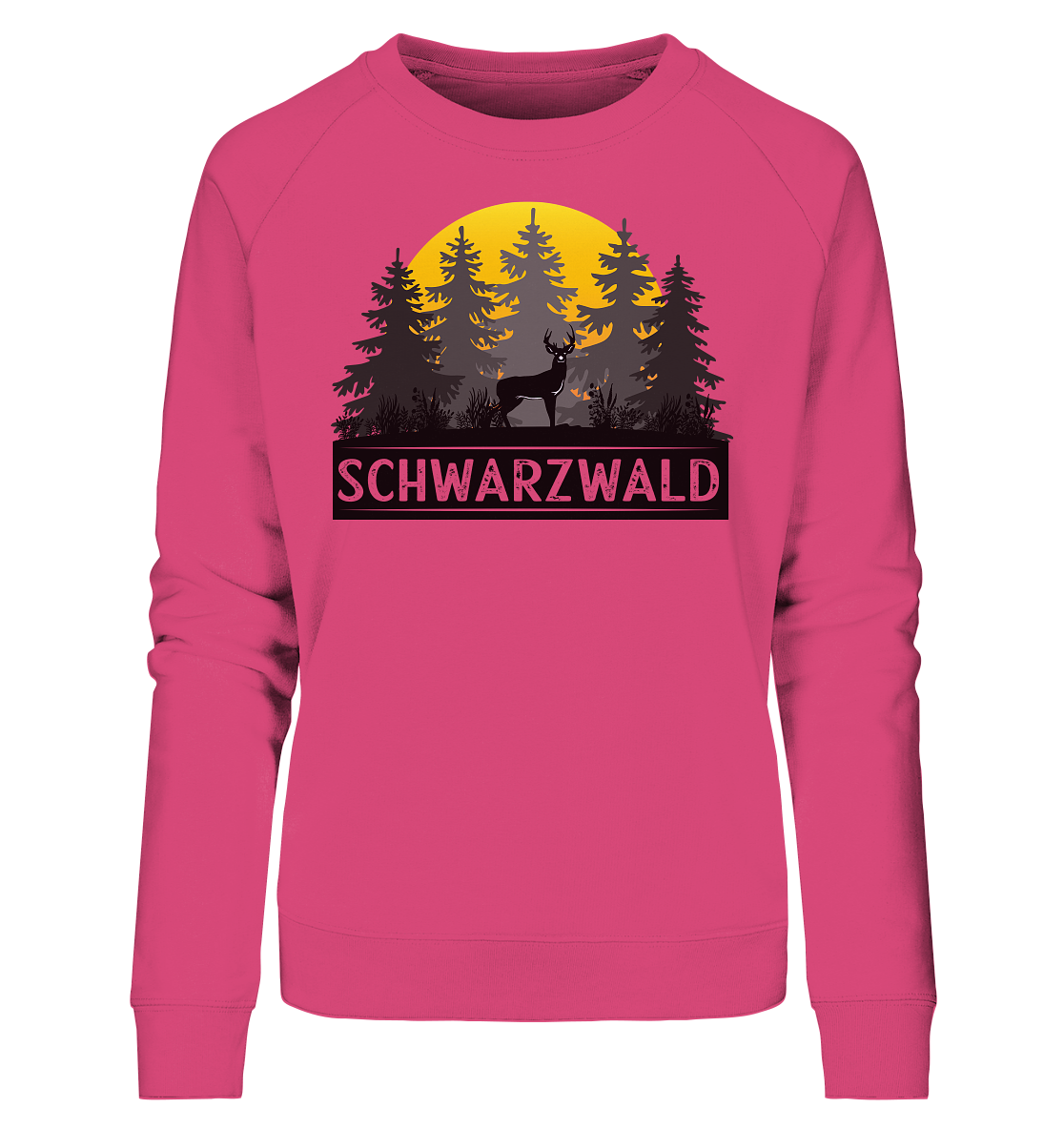 Schwarzwald Sonnenuntergang | Bio Damen Sweatshirt Organic