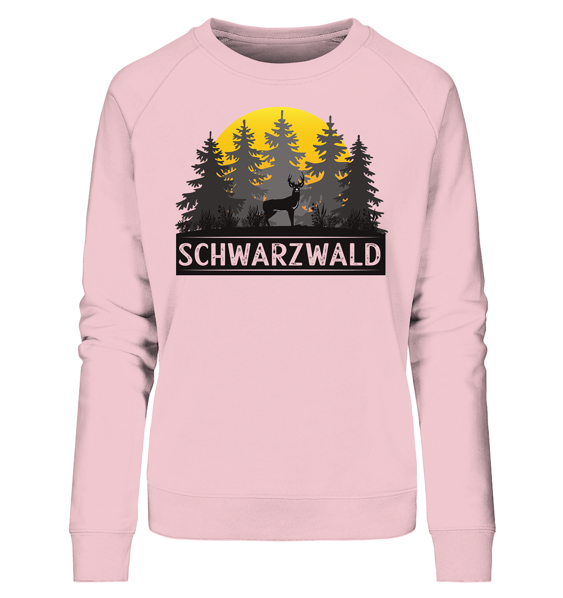 Schwarzwald Sonnenuntergang | Bio Damen Sweatshirt Organic