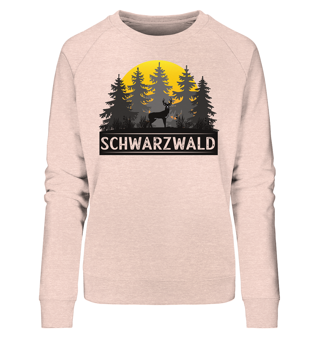 Schwarzwald Sonnenuntergang | Bio Damen Sweatshirt Organic