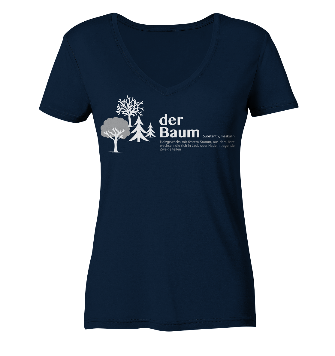 der Baum | Bio Damen V-Neck Shirt Organic - Ladies Organic V-Neck Shirt