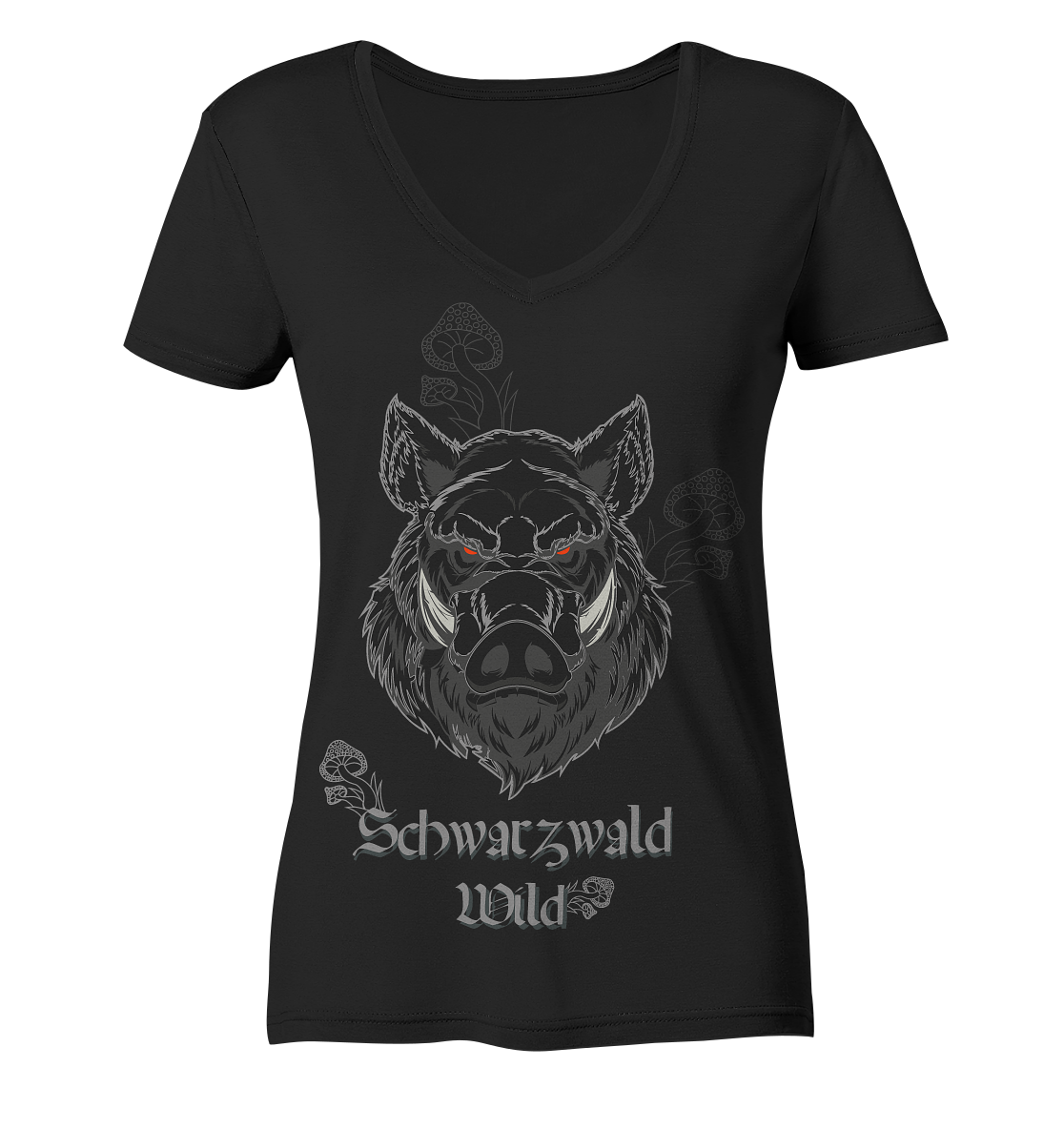 Schwarzwald Wild | Damen Bio V-Neck Shirt Organic