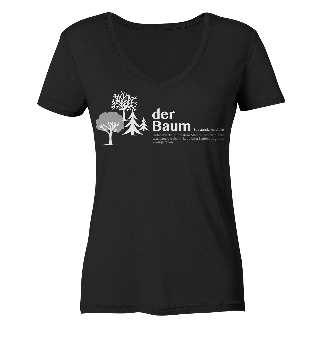 der Baum | Bio Damen V-Neck Shirt Organic - Ladies Organic V-Neck Shirt