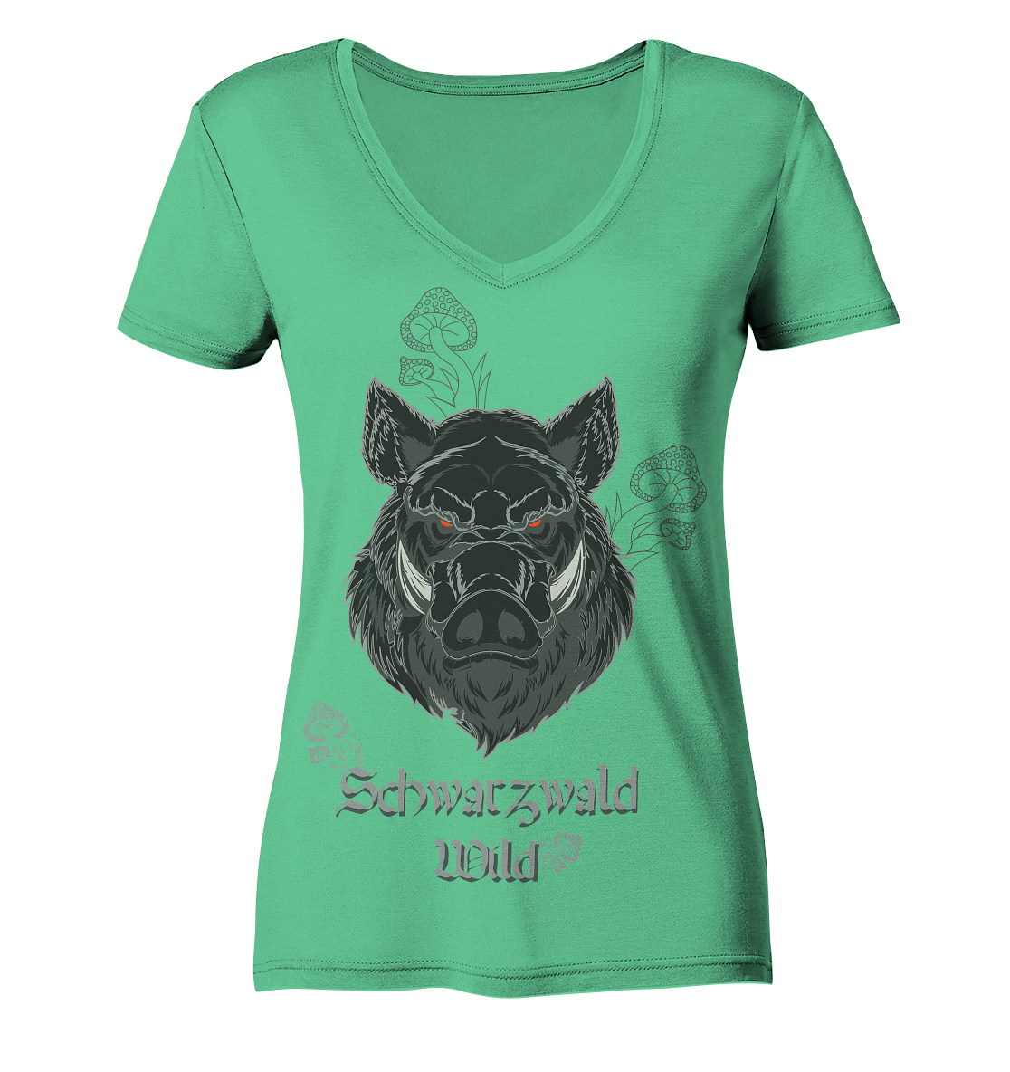 Schwarzwald Wild | Damen Bio V-Neck Shirt Organic