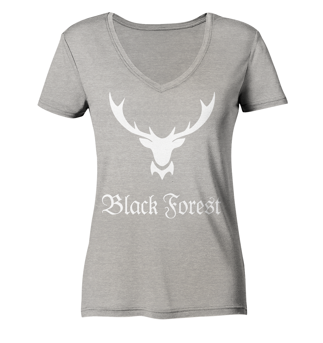 Black Forest Hirschgeweih | Damen Organic V-Neck Shirt