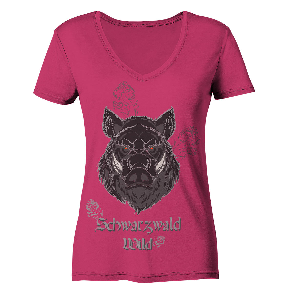 Schwarzwald Wild | Damen Bio V-Neck Shirt Organic