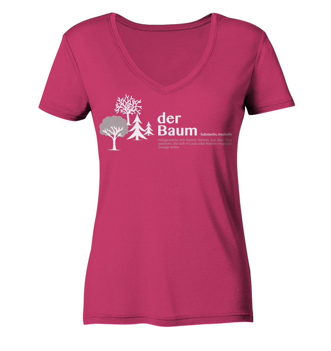 der Baum | Bio Damen V-Neck Shirt Organic - Ladies Organic V-Neck Shirt