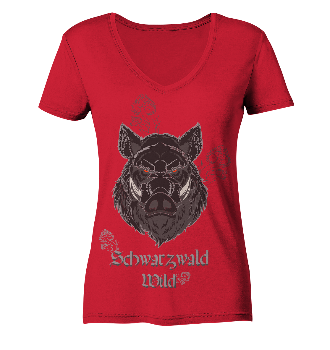 Schwarzwald Wild | Damen Bio V-Neck Shirt Organic