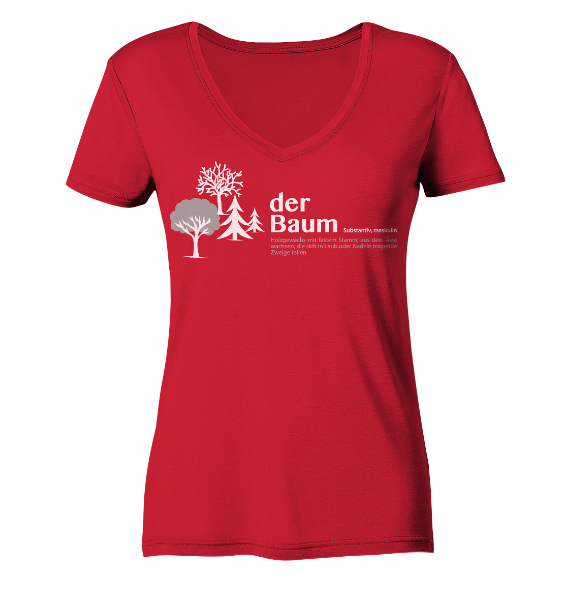 der Baum | Bio Damen V-Neck Shirt Organic - Ladies Organic V-Neck Shirt