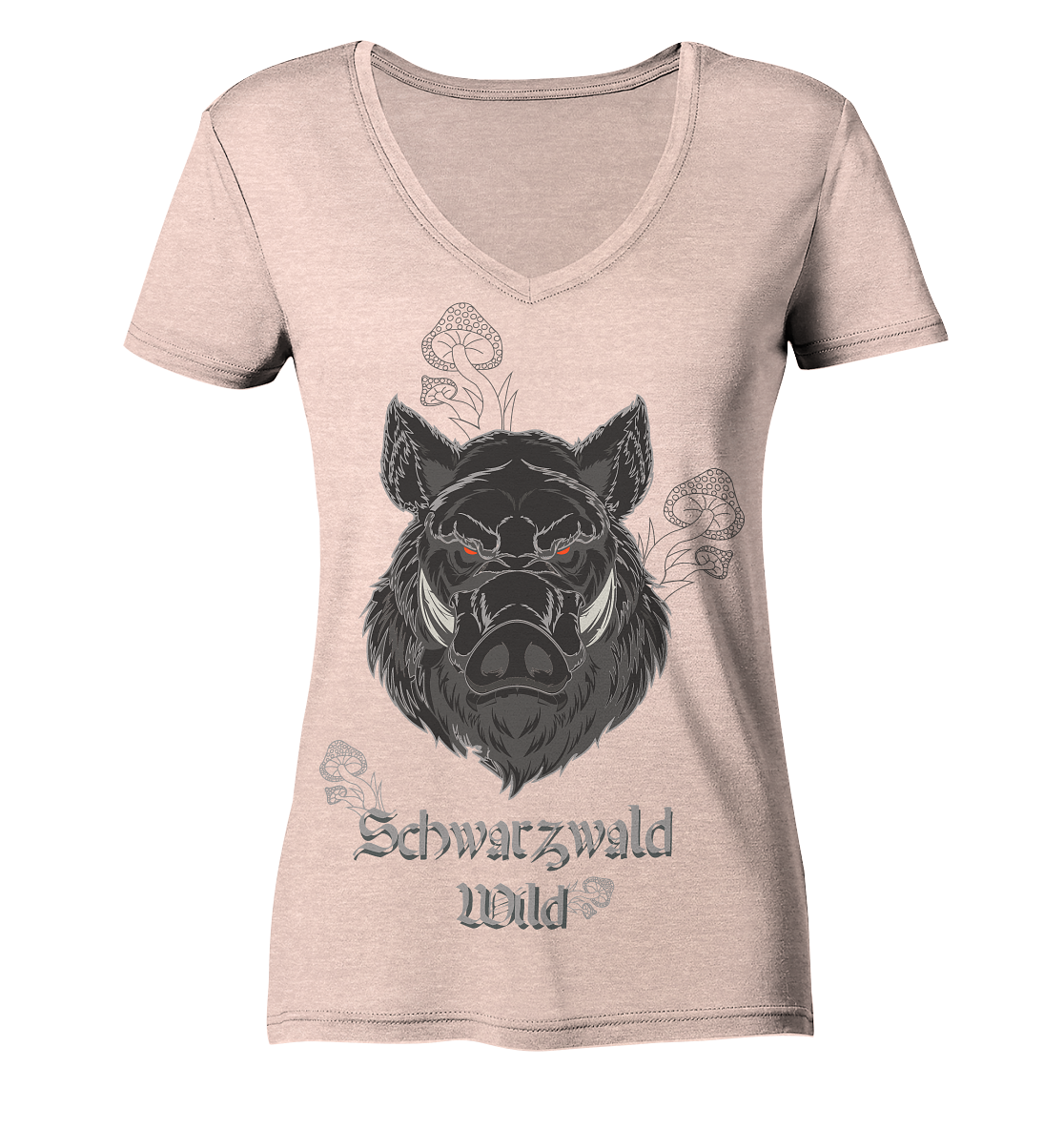 Schwarzwald Wild | Damen Bio V-Neck Shirt Organic