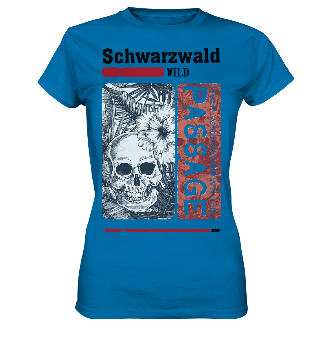 Schwarzwald Wild Passage Skull | Damen Premium T-Shirt