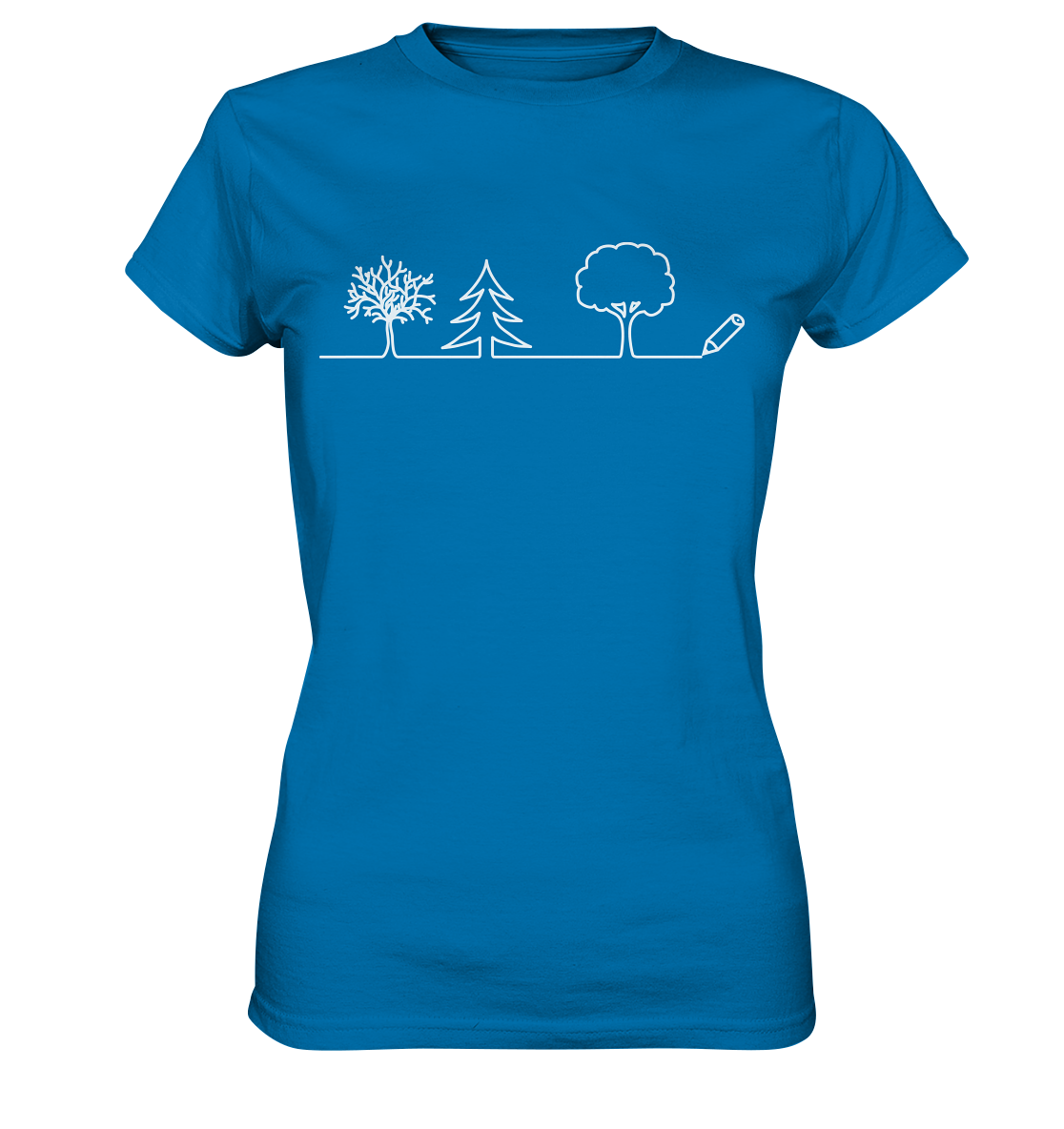 Bäume zeichnen | Damen Premium T-Shirt