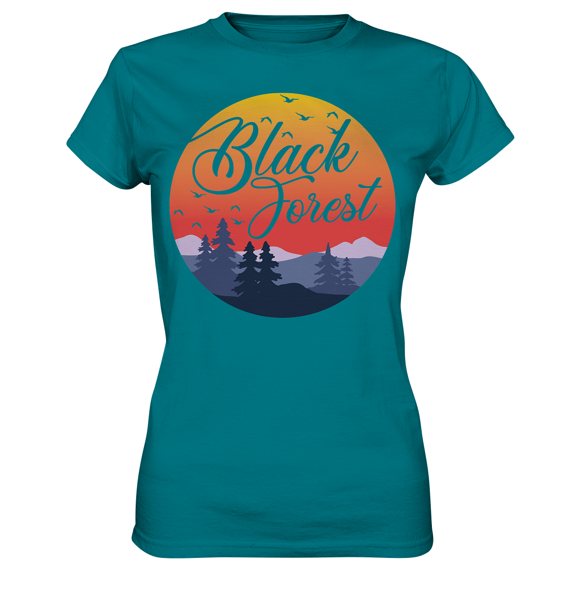 Black Forest Sunset | Damen Premium T-Shirt