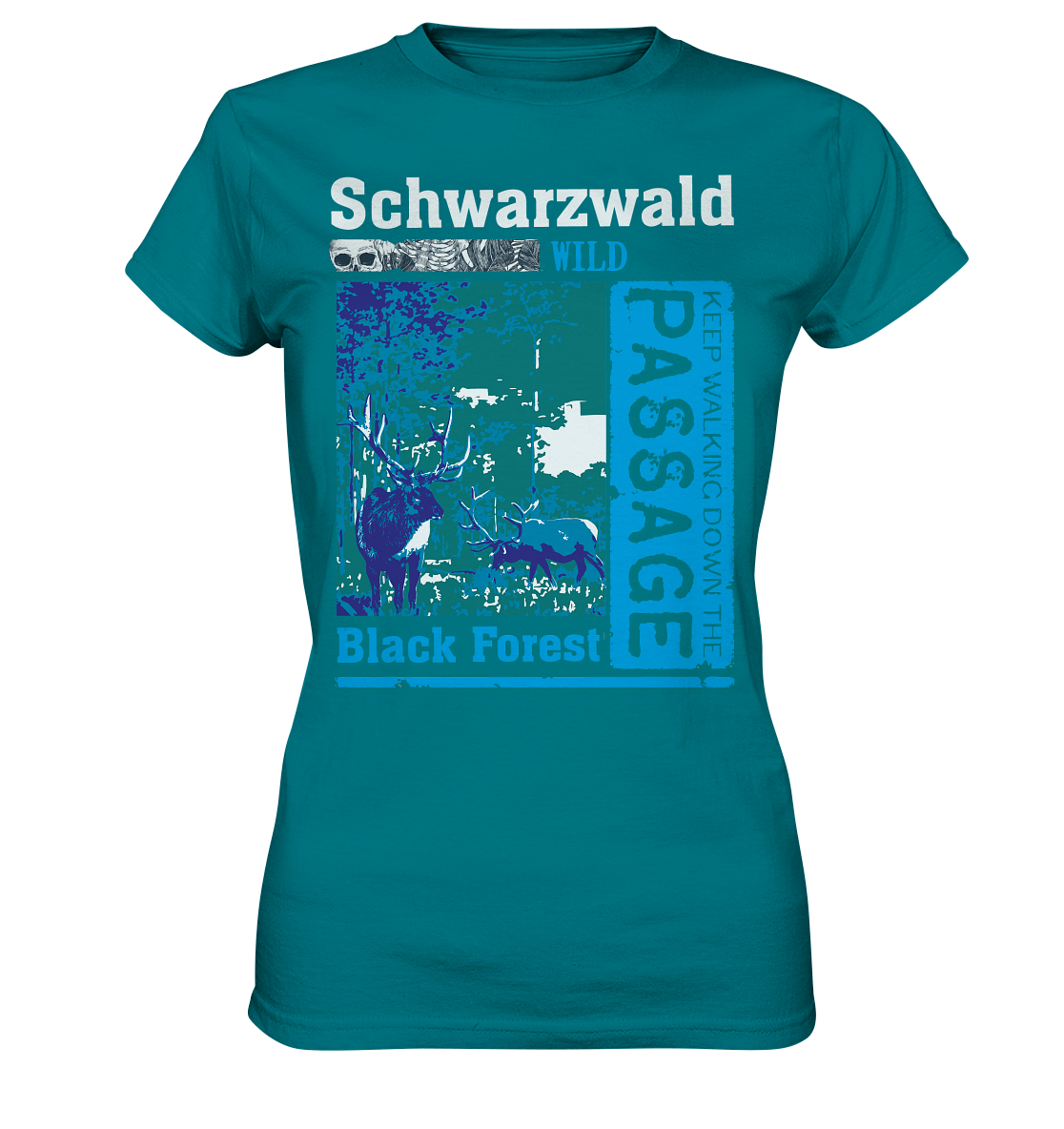 Schwarzwald Wild Passage | Damen Premium T-Shirt