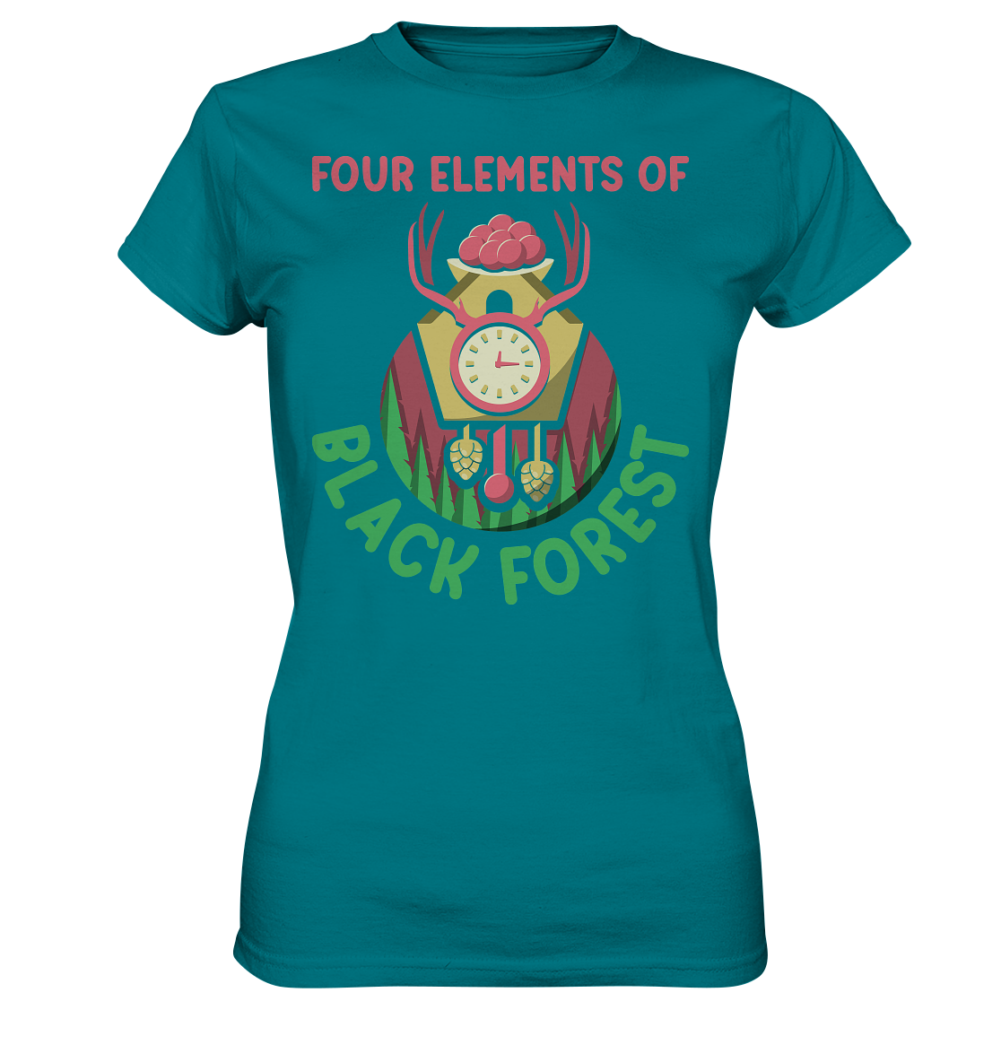 Four Elements Of Black Forest | Damen Premium T-Shirt