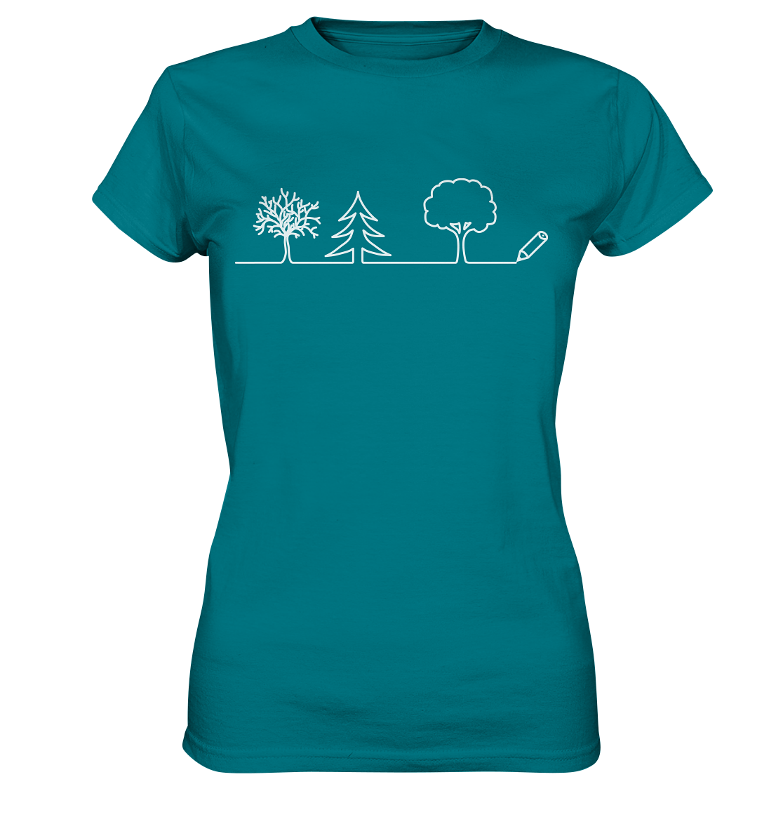 Bäume zeichnen | Damen Premium T-Shirt