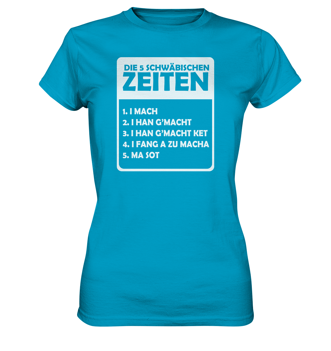 Die 5 Schwäbischen Zeiten | Damen Premium T-Shirt