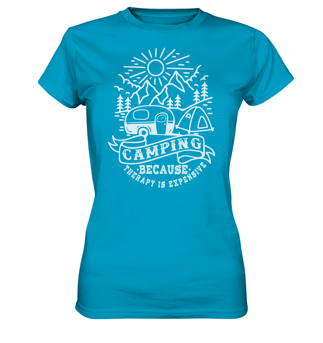 Camping Therapy | Organic Damen T-Shirt