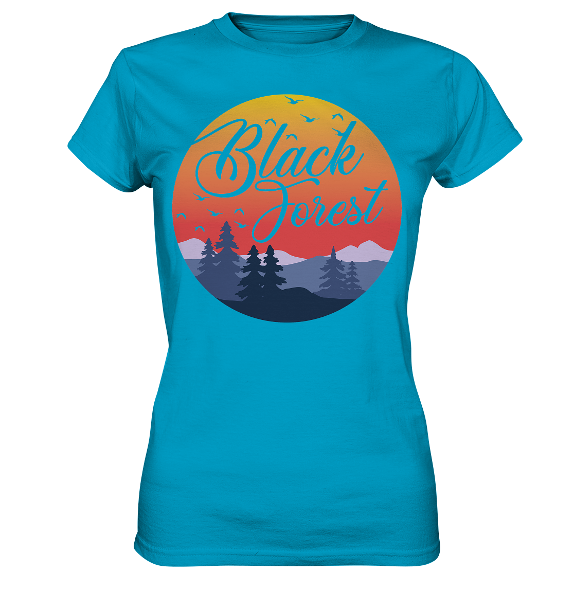 Black Forest Sunset | Damen Premium T-Shirt