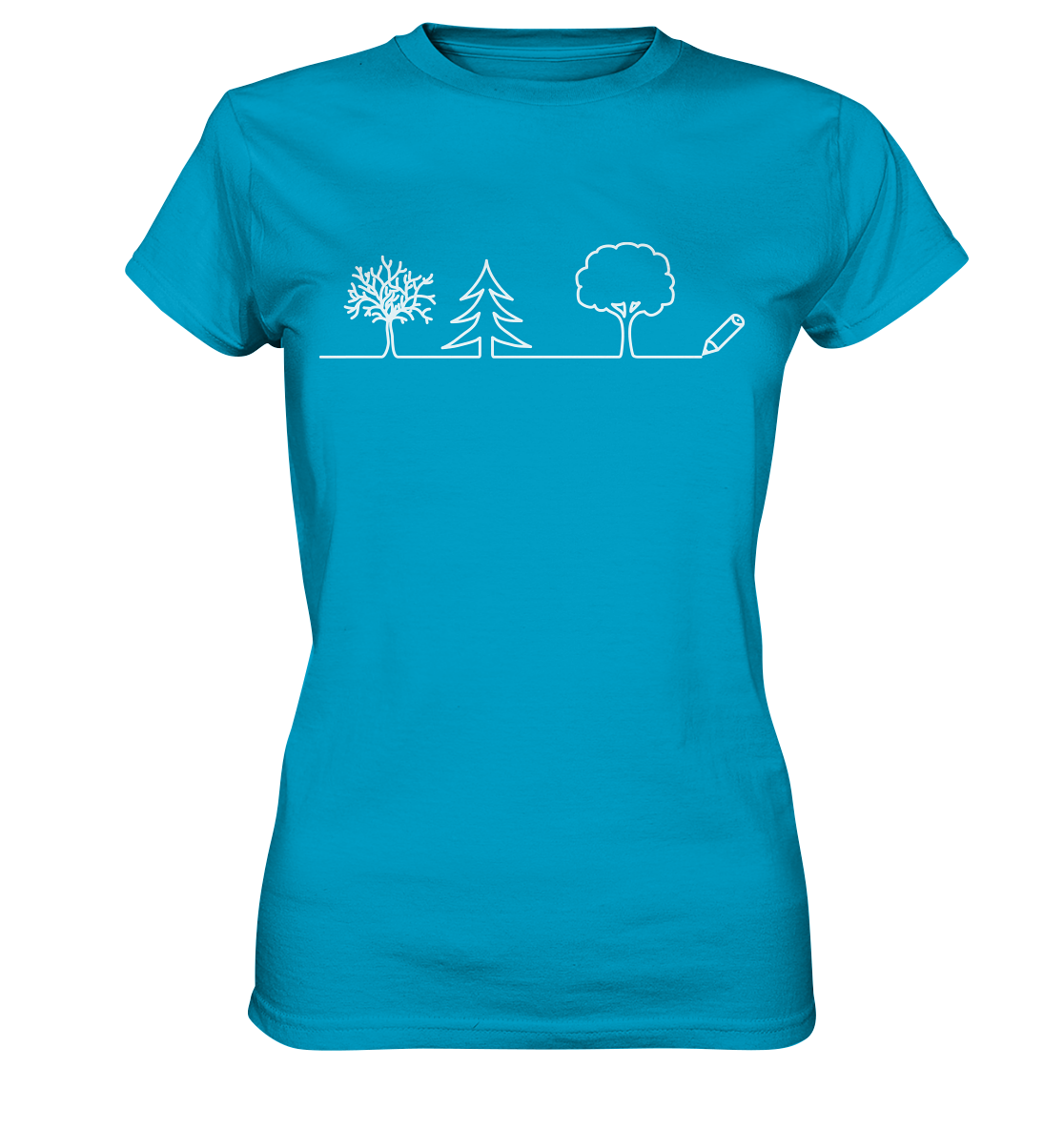 Bäume zeichnen | Damen Premium T-Shirt