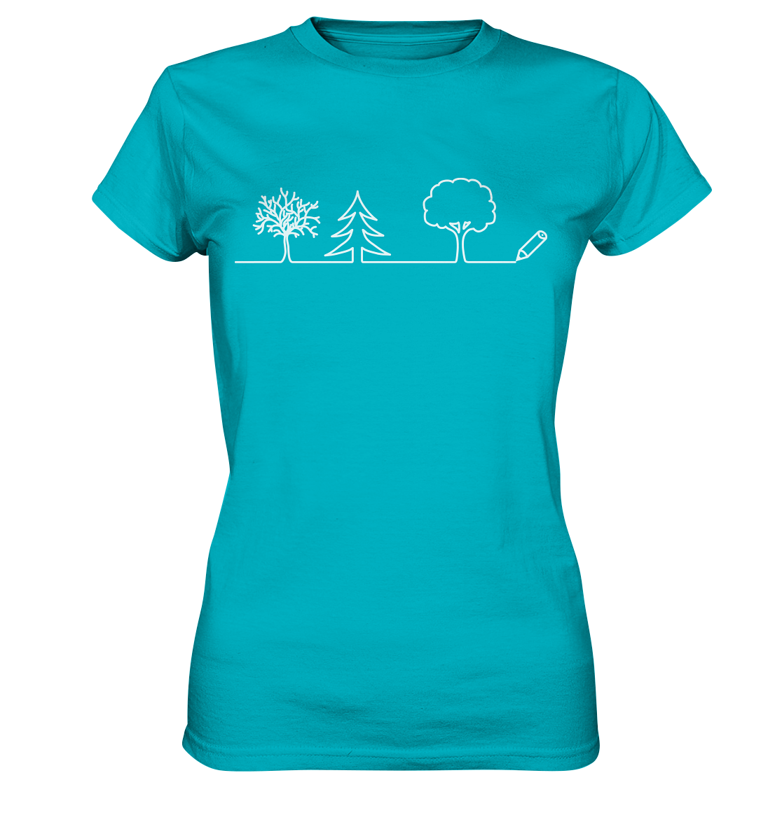 Bäume zeichnen | Damen Premium T-Shirt