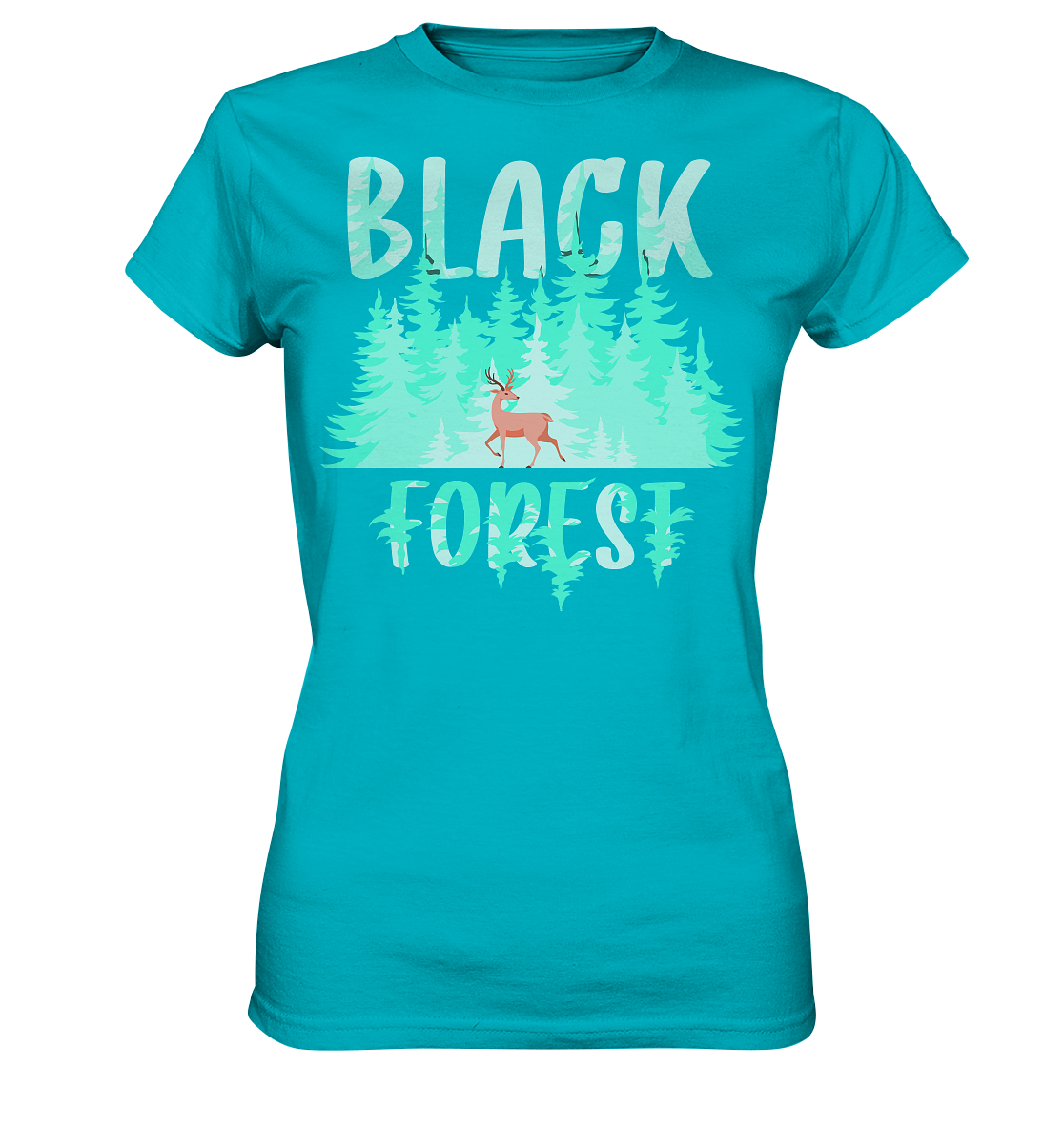 Black In The Forest | Damen Premium T-Shirt