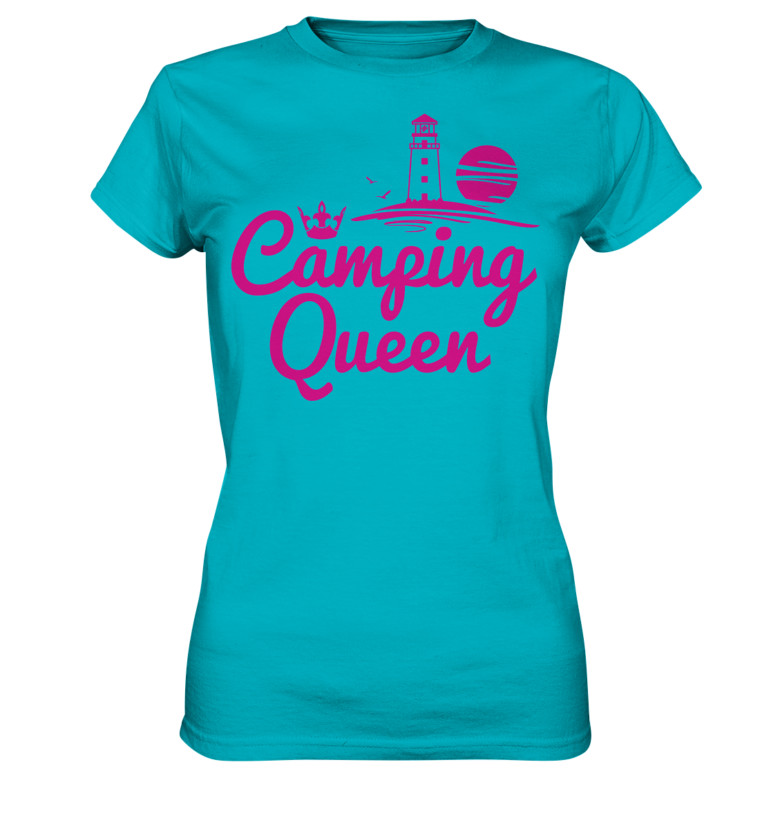 Camping Queen Leuchtturm | Organic Damen T-Shirt